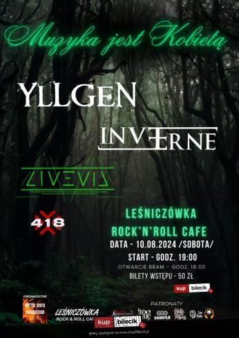 Chorzów Wydarzenie Koncert Muzyka jest Kobietą - YLLGEN / Inverne / Livevil / 418